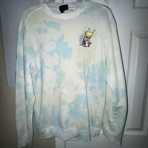 H&M Kids White and Blue Tie-Dye SpongeBob Set